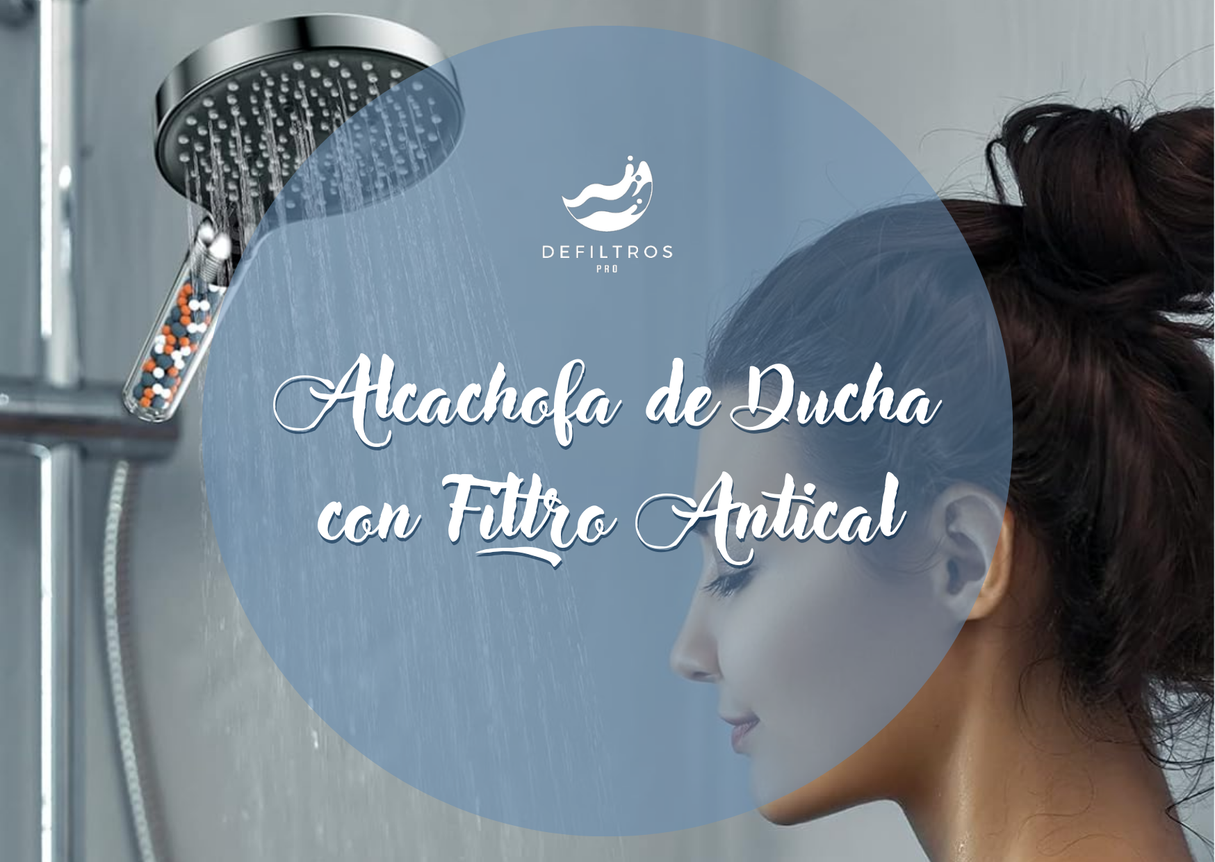 GEFIRE Alcachofa Ducha Antical Plata Alcachofa de Ducha con Filtro