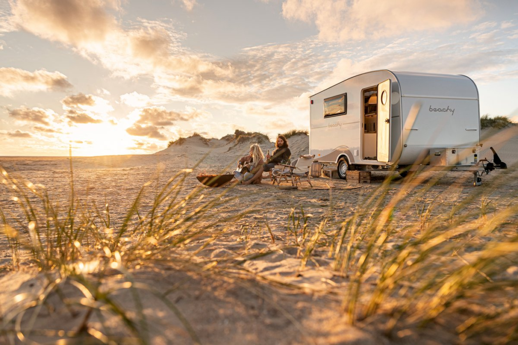 Paisaje con caravana